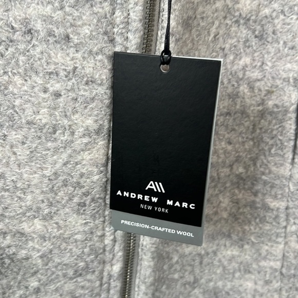 Andrew Marc Geller Assymetrical Long Coat Size M In Ivory - Picture 7 of 16